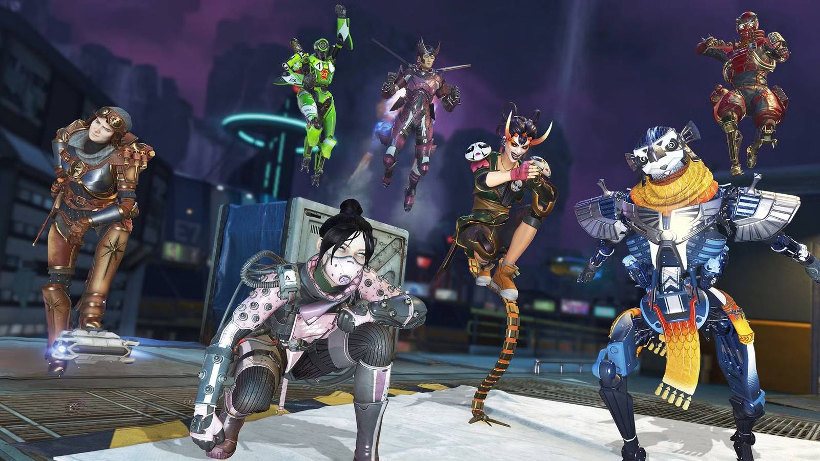 Characters from Apex Legends