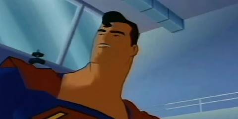 superman looking up