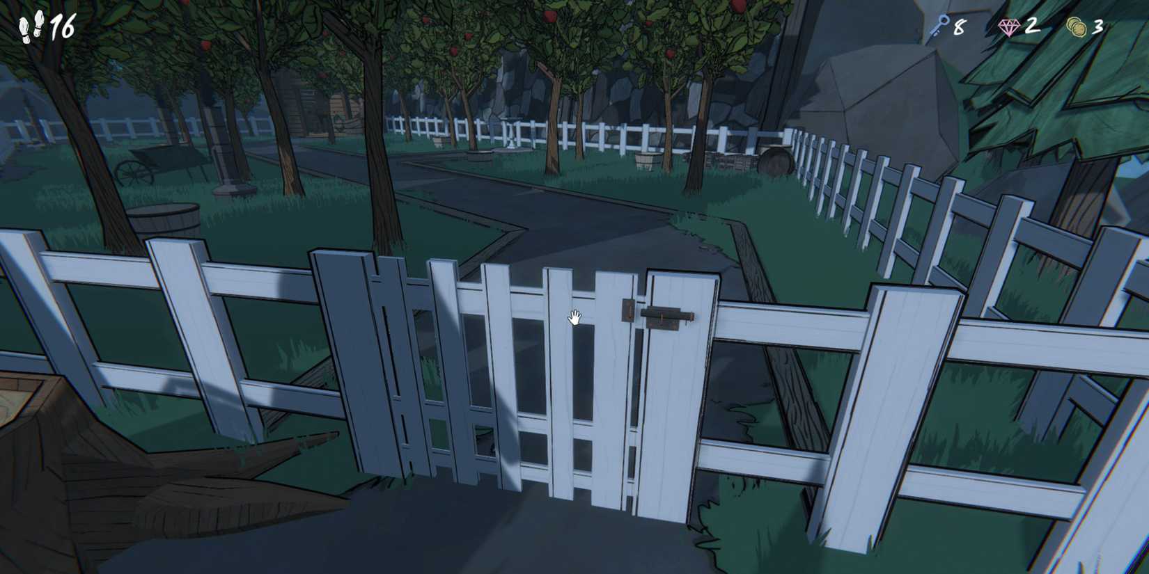 apple orchard in blue prince