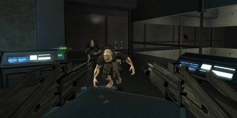 Dual wielding shotguns in Area 51