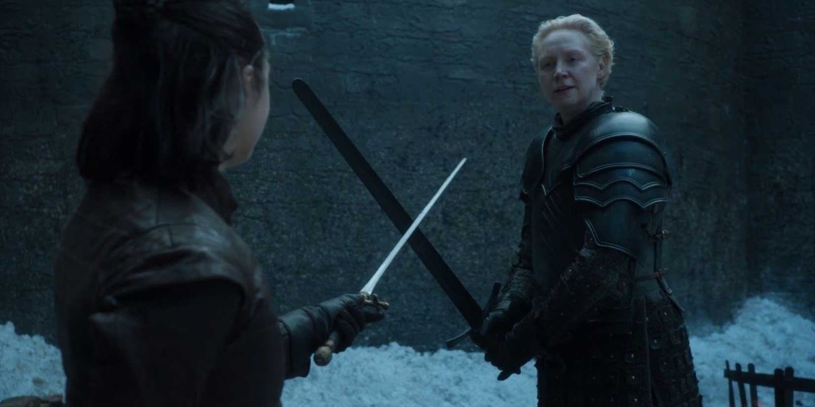 Arya fights Brienne in Game of Thrones