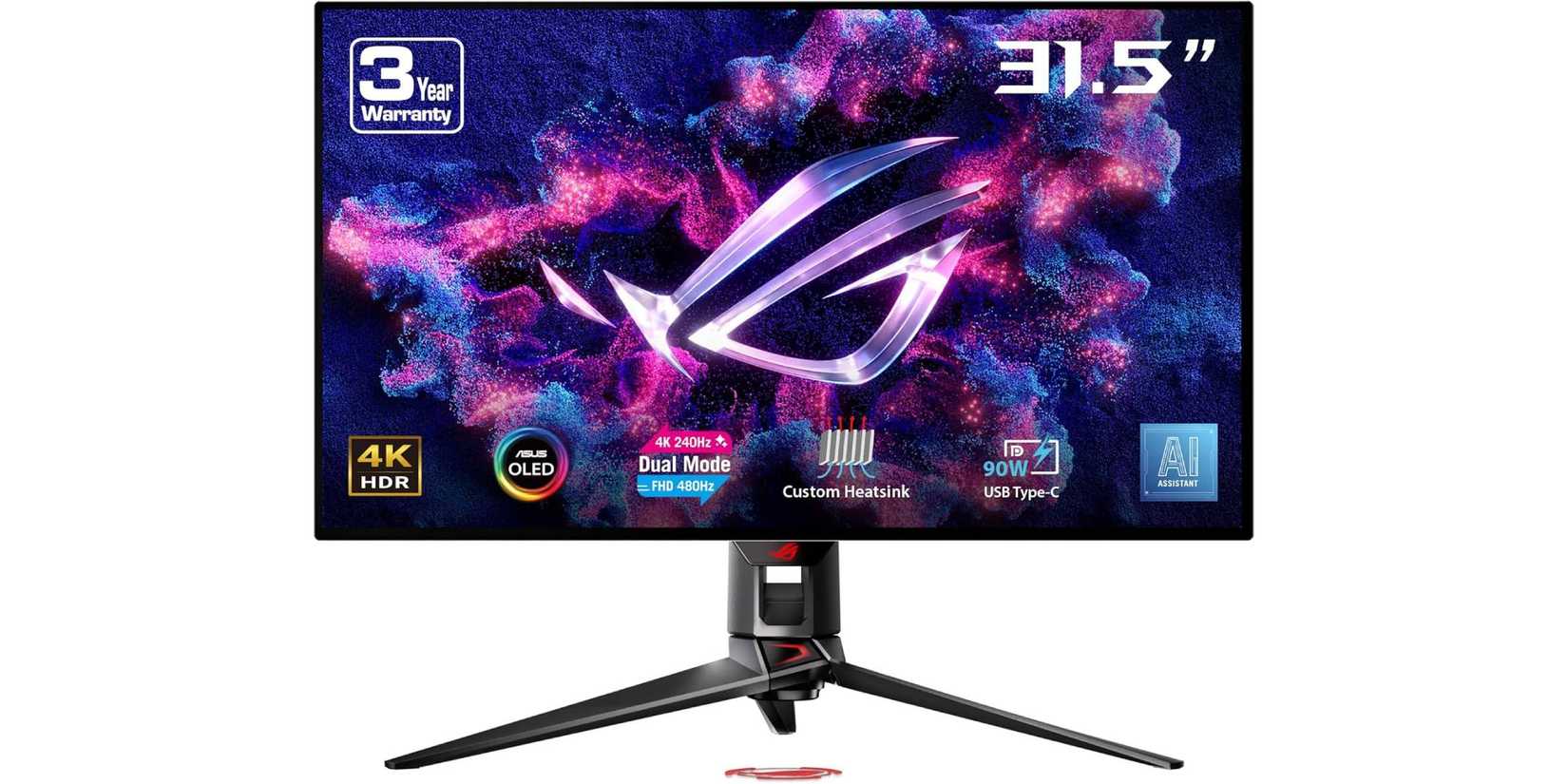 ASUS ROG Swift 32” 4K OLED Gaming Monitor (PG32UCDP)