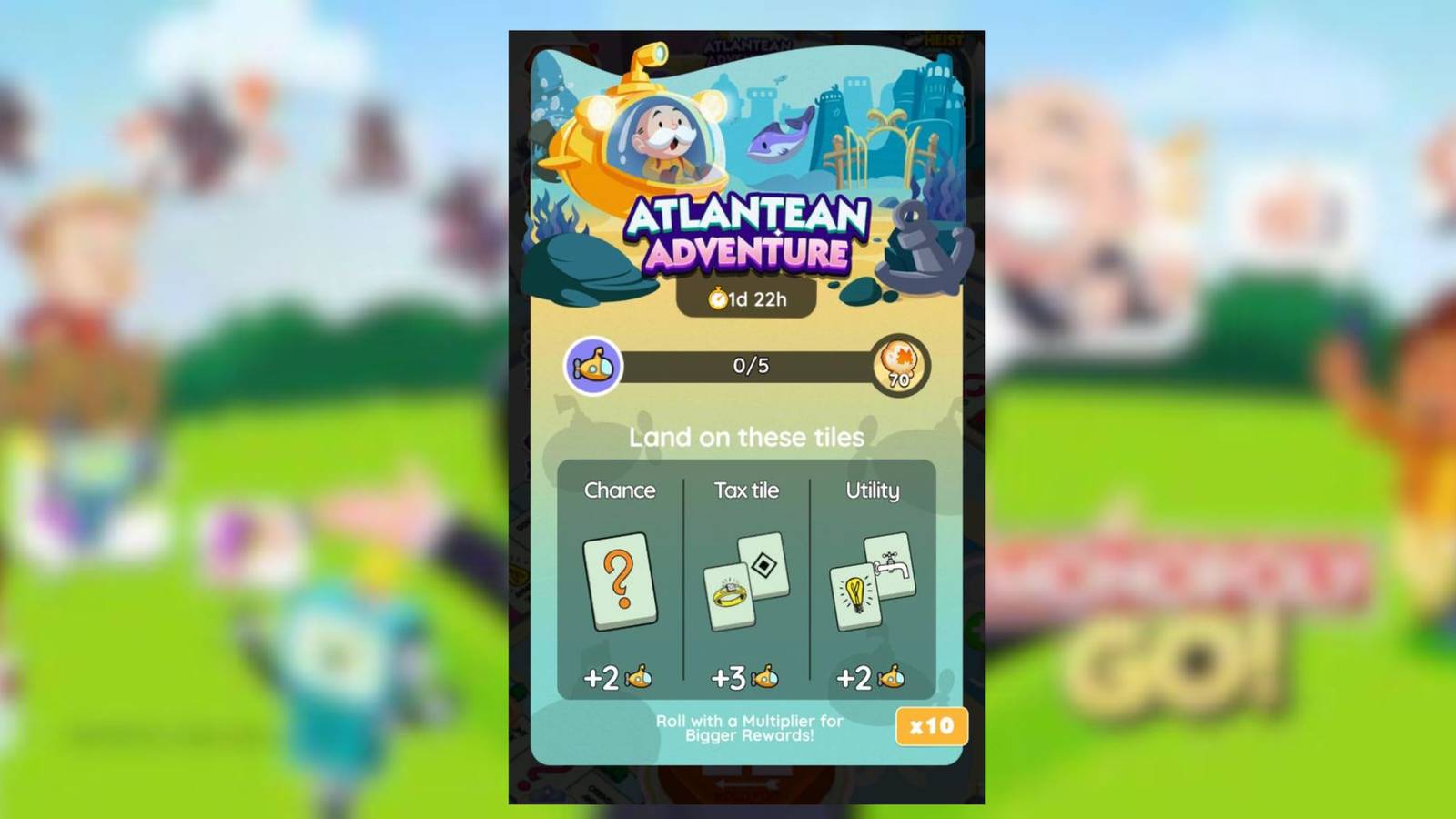 atlantean adventure monopoly go