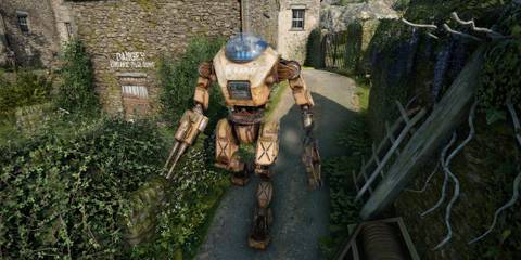 A robot stalks Wyndham village