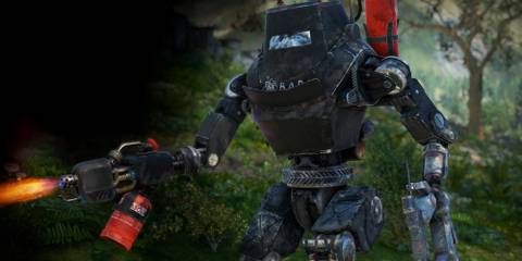 Atomfall BARD Robot Torching Ferals