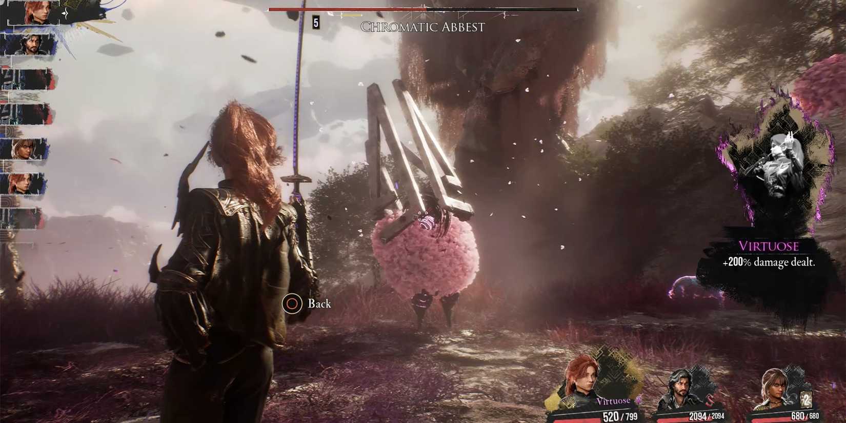 attacking the Chromatic Abbest in Clair Obscur Expedition 33