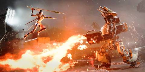 The Sarentu fighting an EXO in Avatar: Frontiers of Pandora