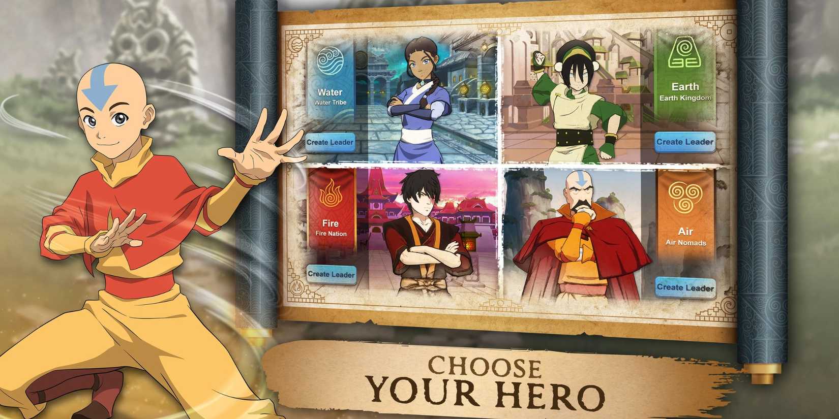 Avatar: Realms Collide characters