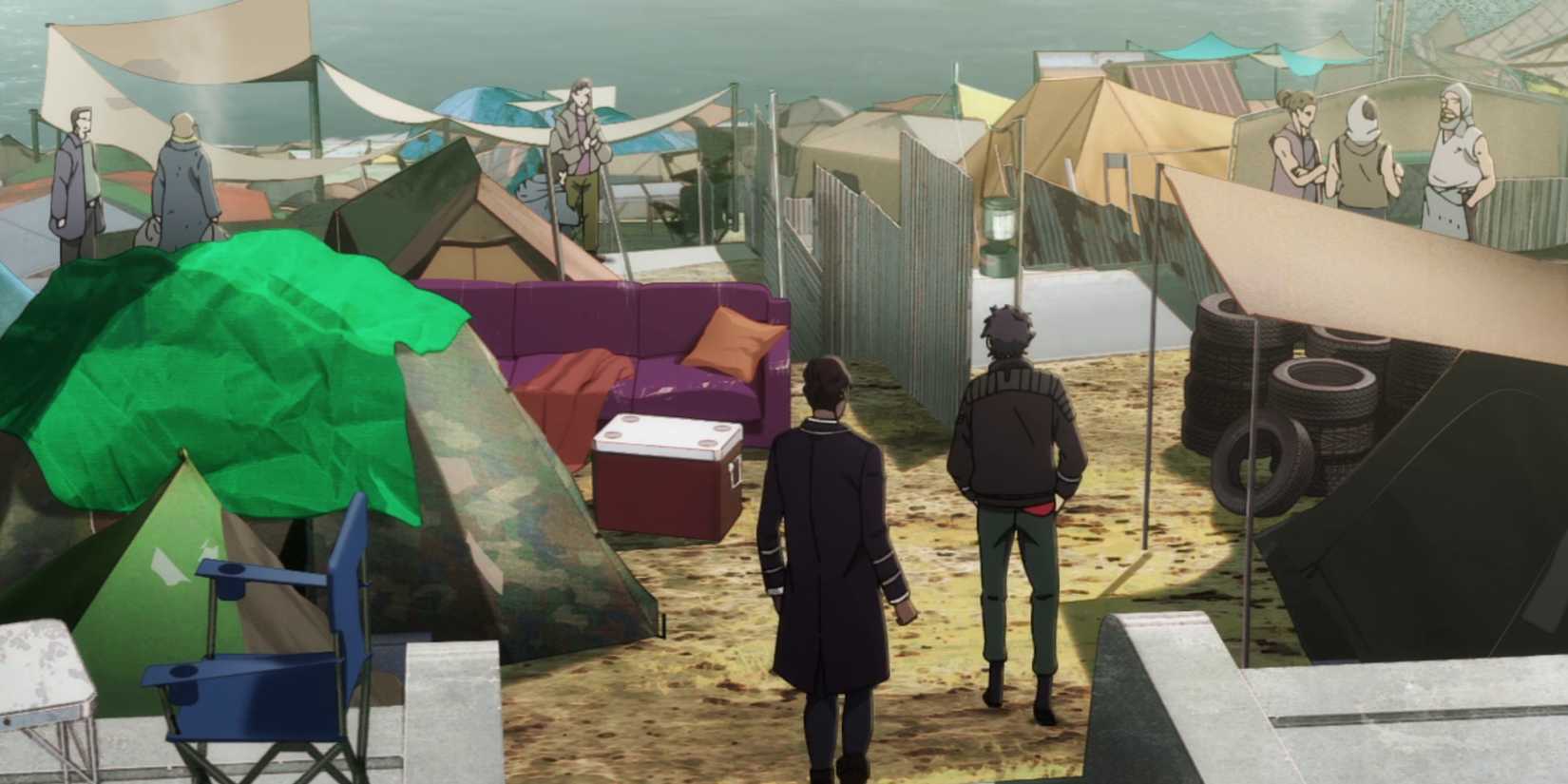 Axel and Doug at Homeless Area – Lazarus Episode 3