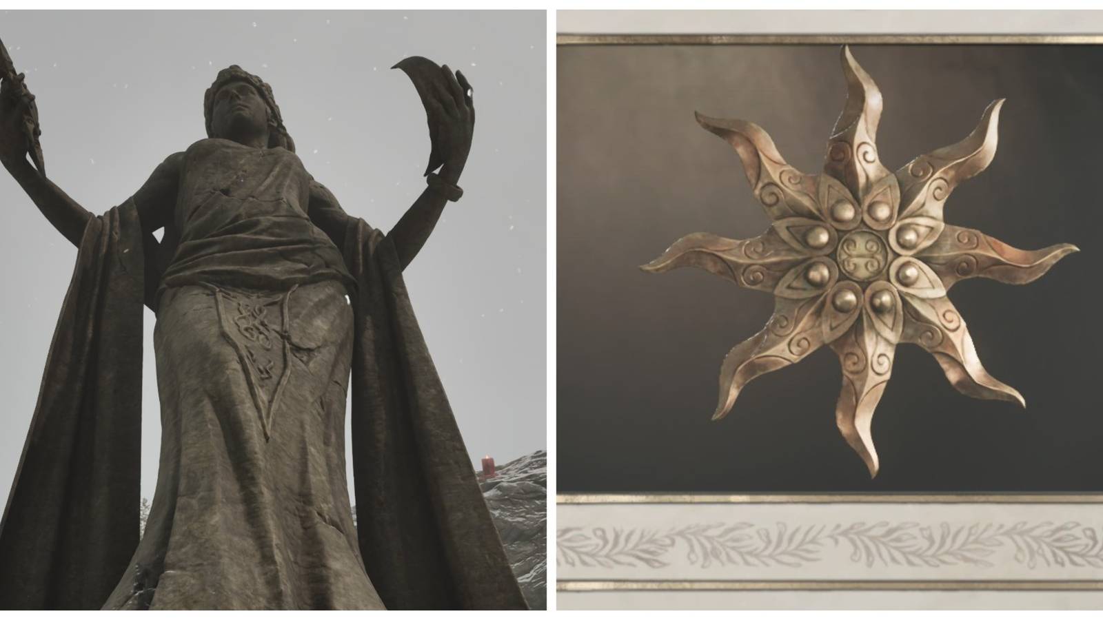 azura statue and azura's shrine