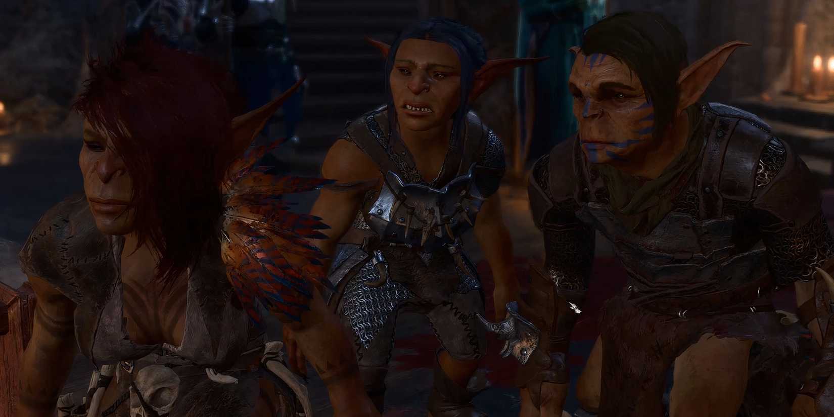 Sazza along with other goblins at Moonrise towers in Baldur's Gate 3