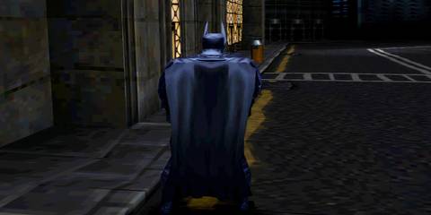Batman outside the bank in Batman & Robin