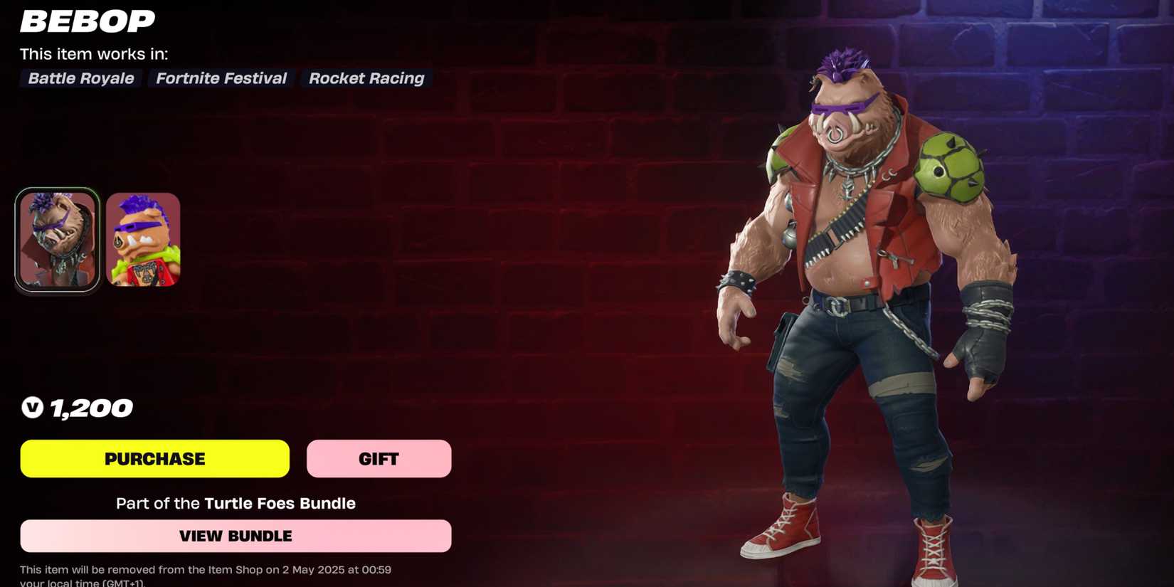 bebop in fortnite