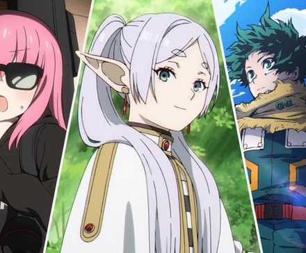 best anime start 2025, frieren, mha, and bocchi the rock