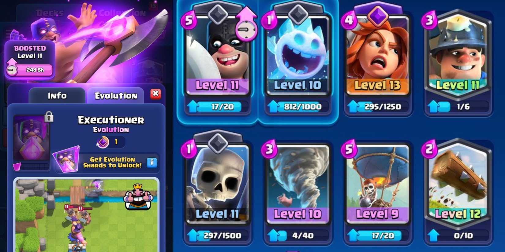 best evo executioner decks clash royale