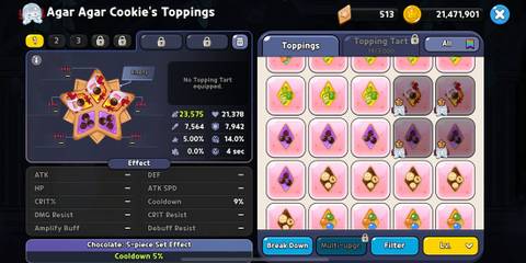 best toppings build for agar agar cookie in cookie run kingdom