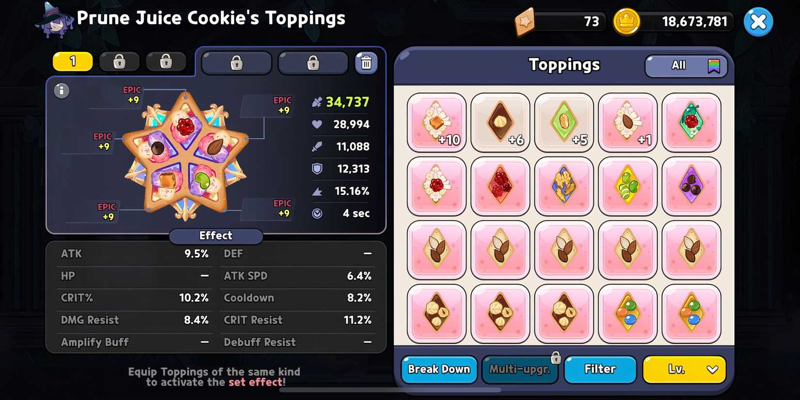 best toppings for prune juice cookie in cookie run kingdom