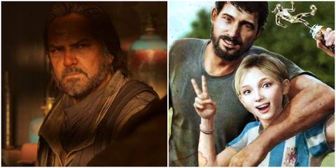 Bill, Joel, and Sarah in The Last of Us