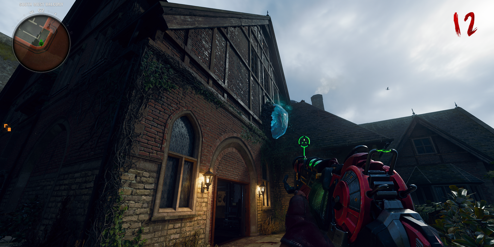 blue crystal in the south west balcony