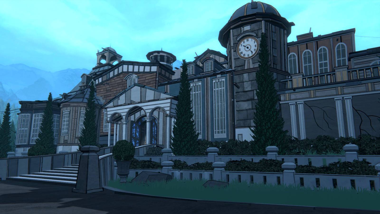 Blue Prince Early Game Secrets Mt Holly Estate Manor Exterior