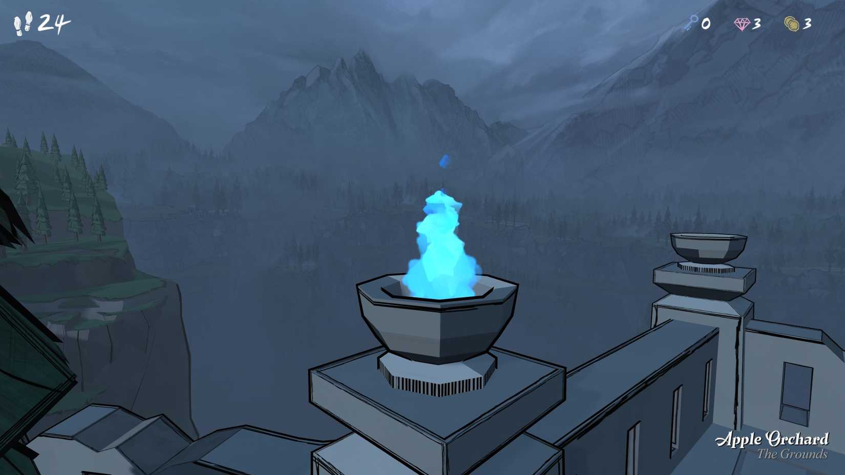 blue prince how to activate blue flames 1