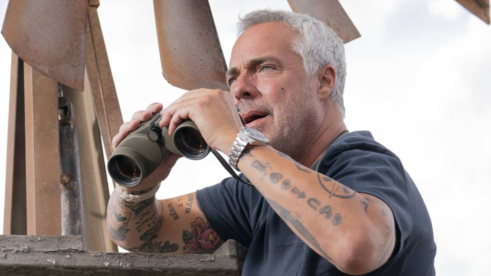 Harry bosch with binoculars