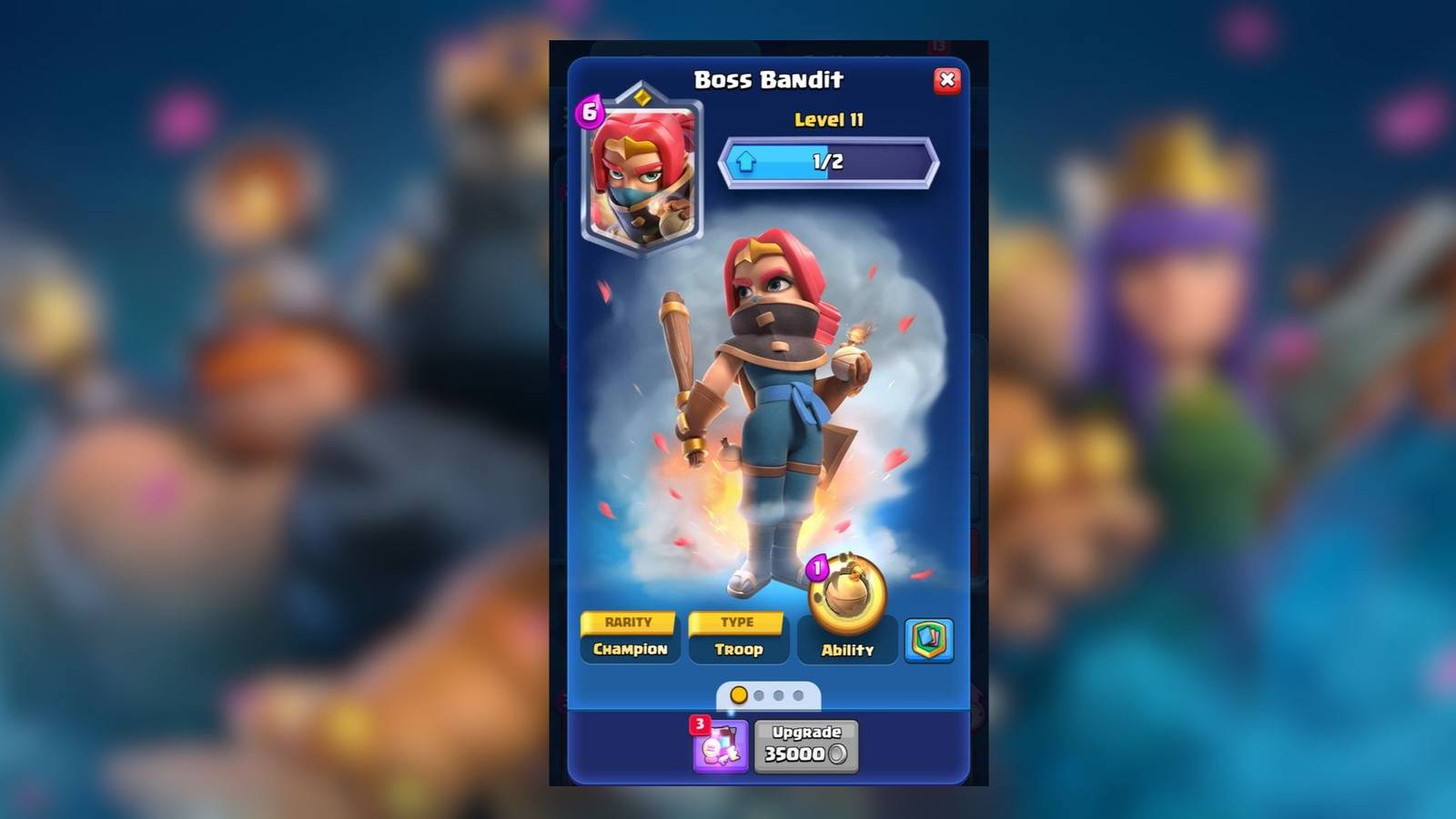 boss bandit clash royale 