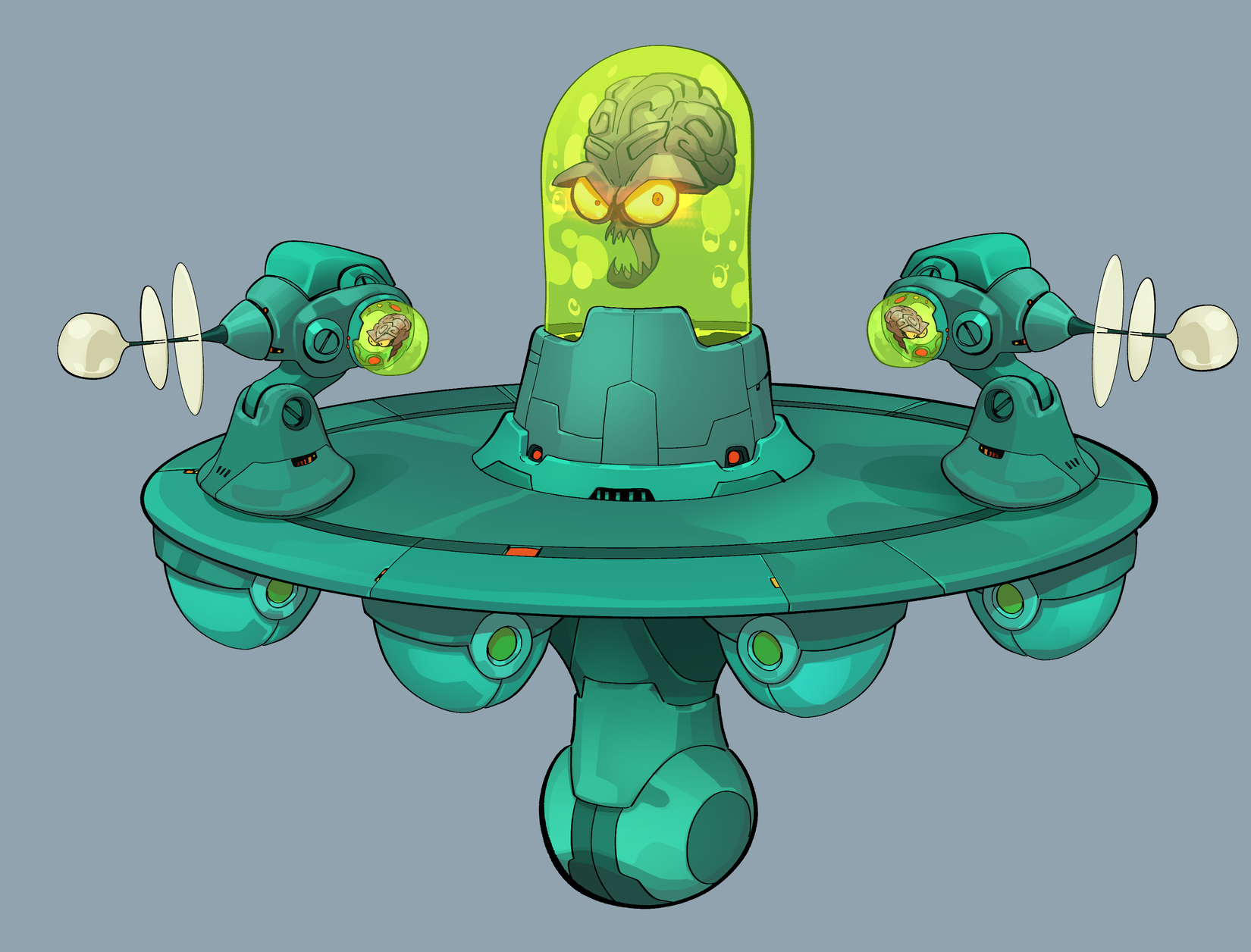 Chip 'n Clawz Brainioid Minion In a Saucer
