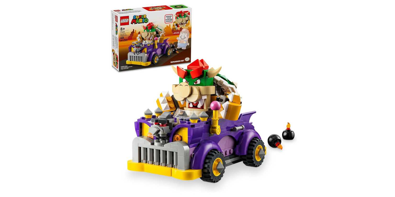 Bowser's Muscle Car Super Mario LEGO Set