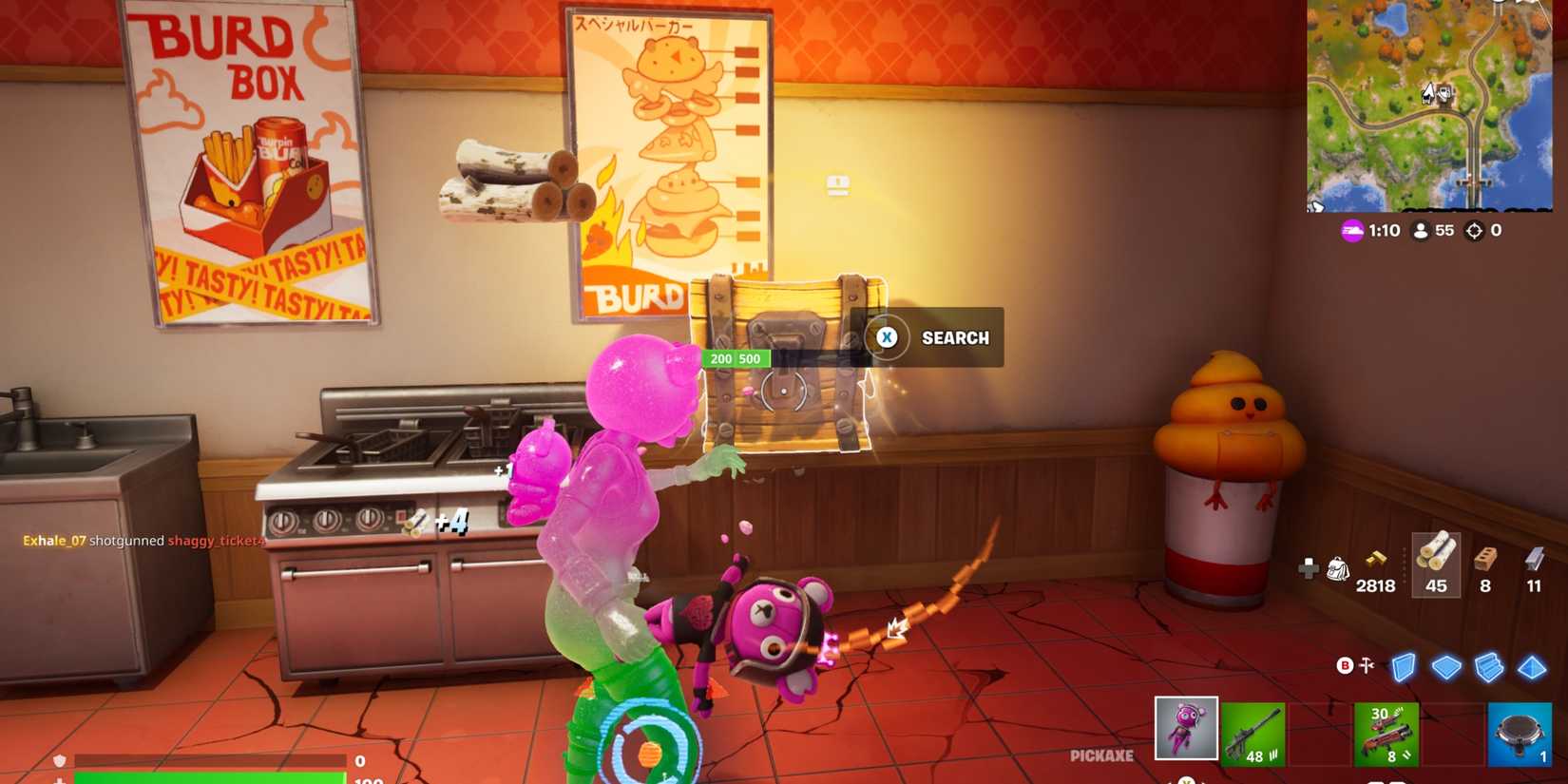 break open chest fortnite