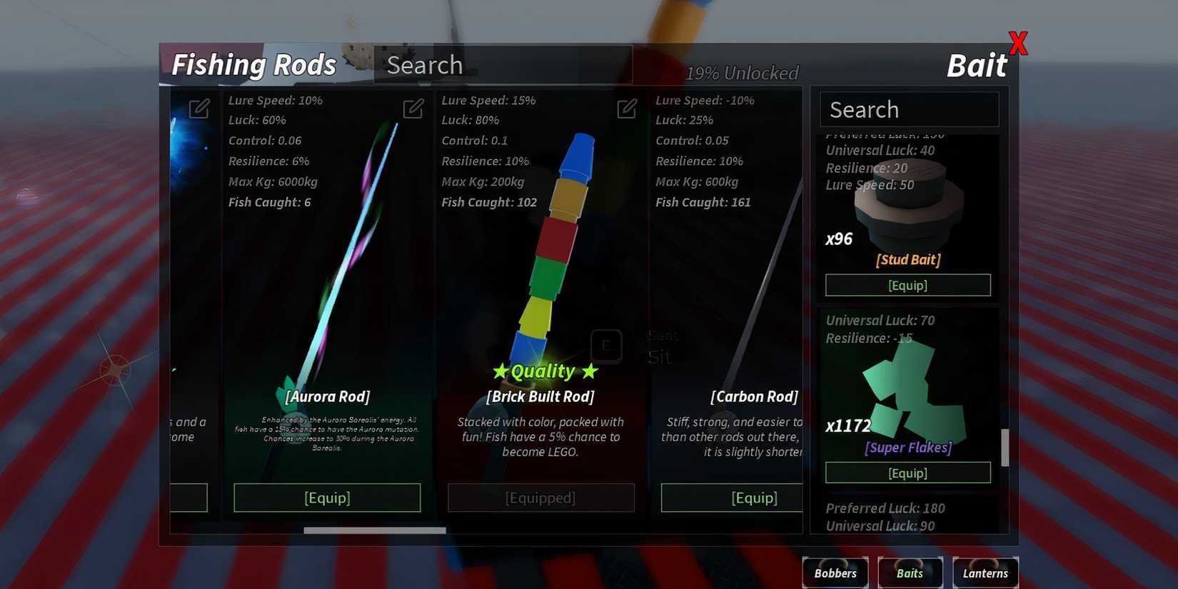 brick built rod stats in fisch