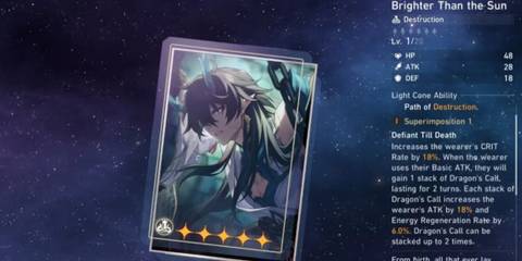 brighter than the sun light cone in honkai star rail 