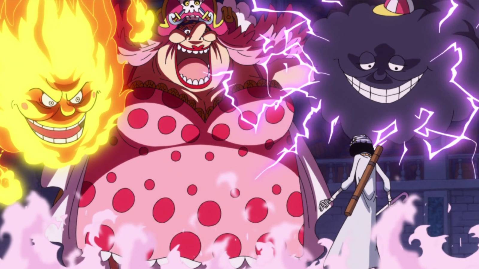 Brook confronting Big Mom - One Piece