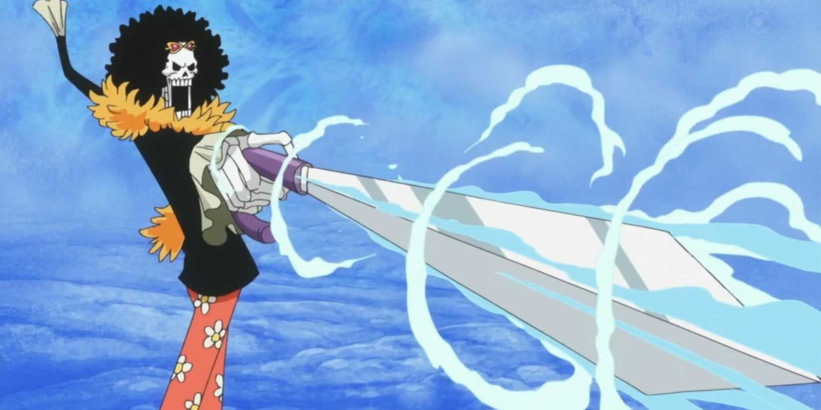 Brook uses his freezing sword - One Piece