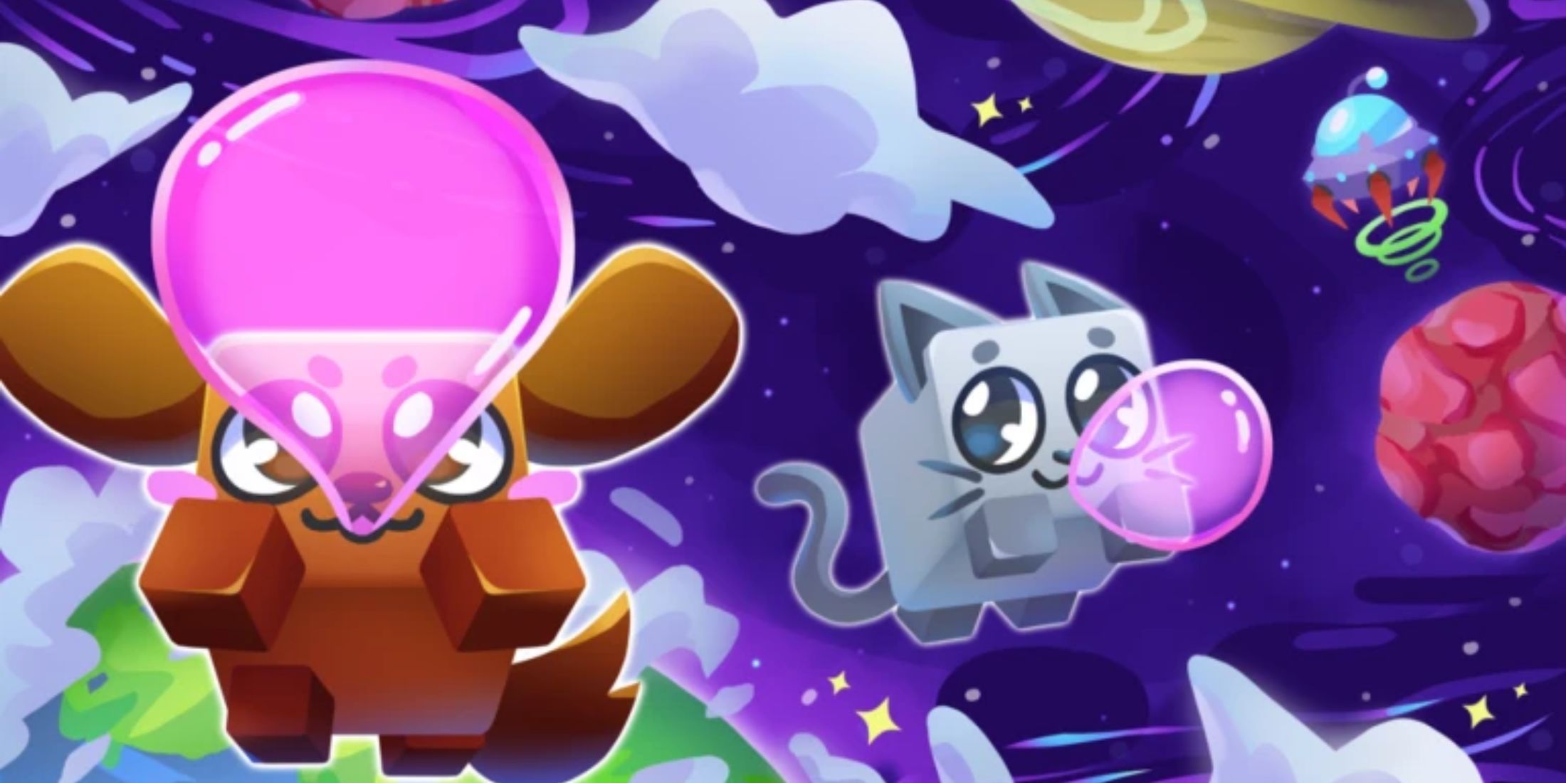 Gum simulator with infinite pet bubbles