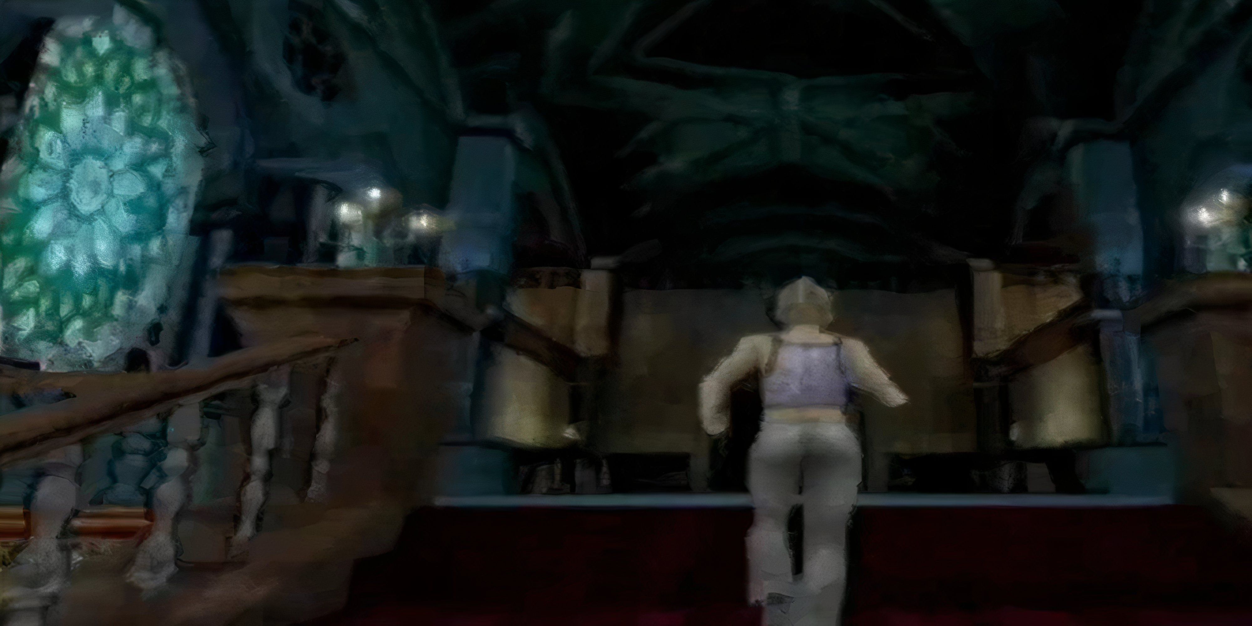 buffy running up some steps