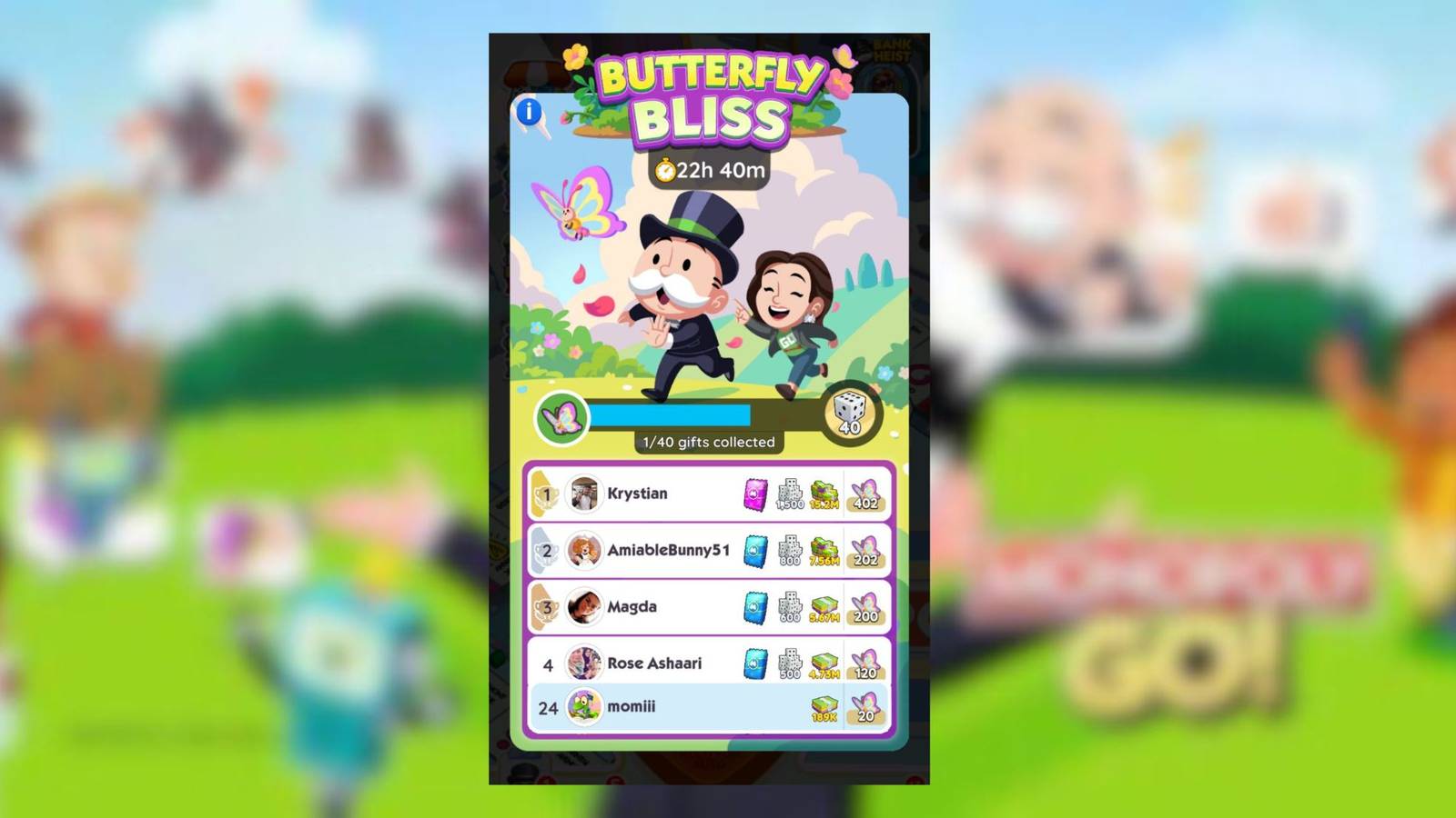 butterfly bliss monopoly go