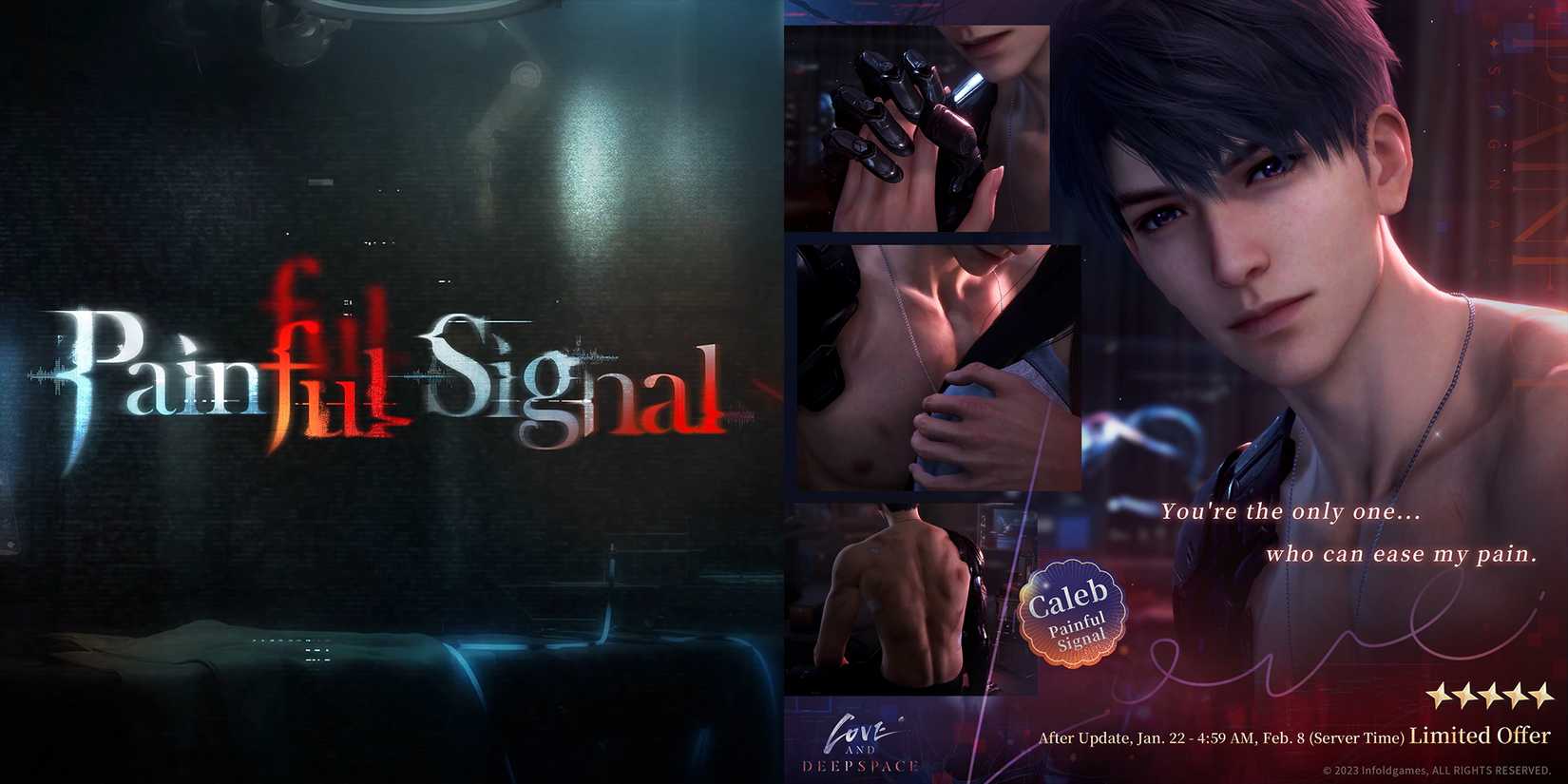 caleb solo banner painful signal in love and deepspace
