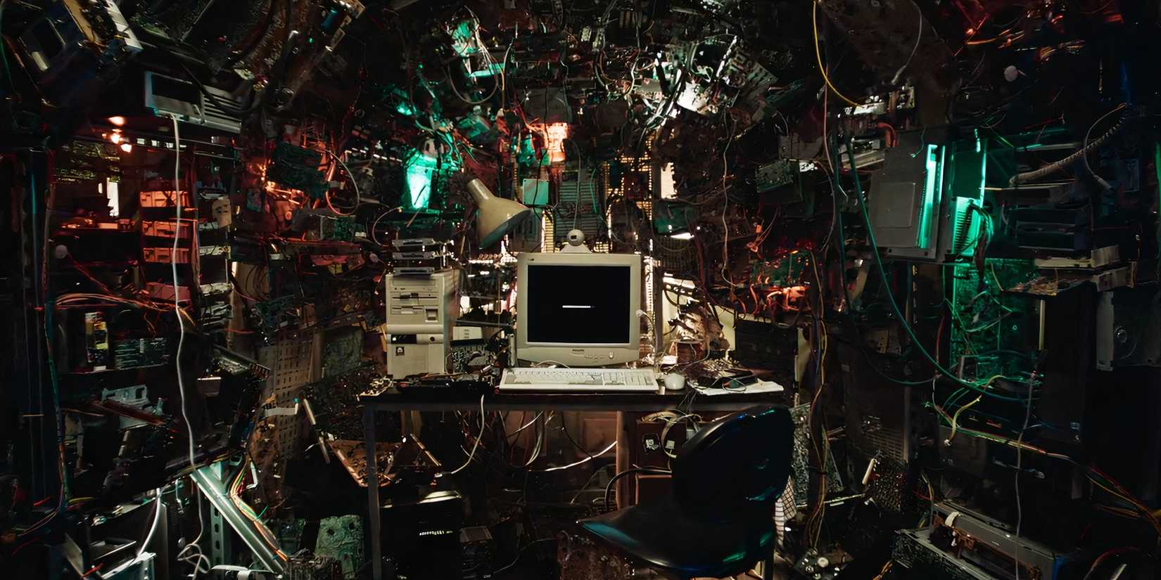 Cameron’s computer setup in Black Mirror Season 7