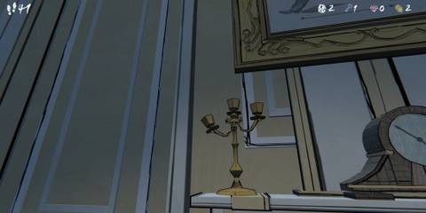 candelabra in the drawing room in blue prince