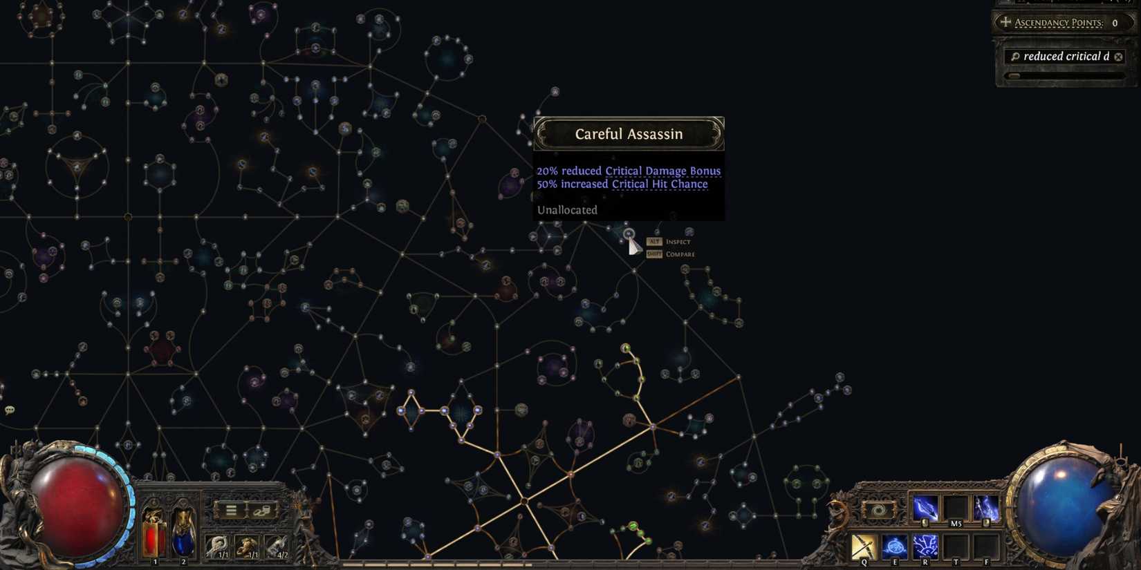 careful assassin passive in path of exile 2