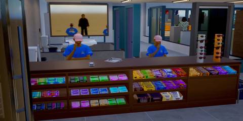 Cashier Worker in amusement park in Inzoi