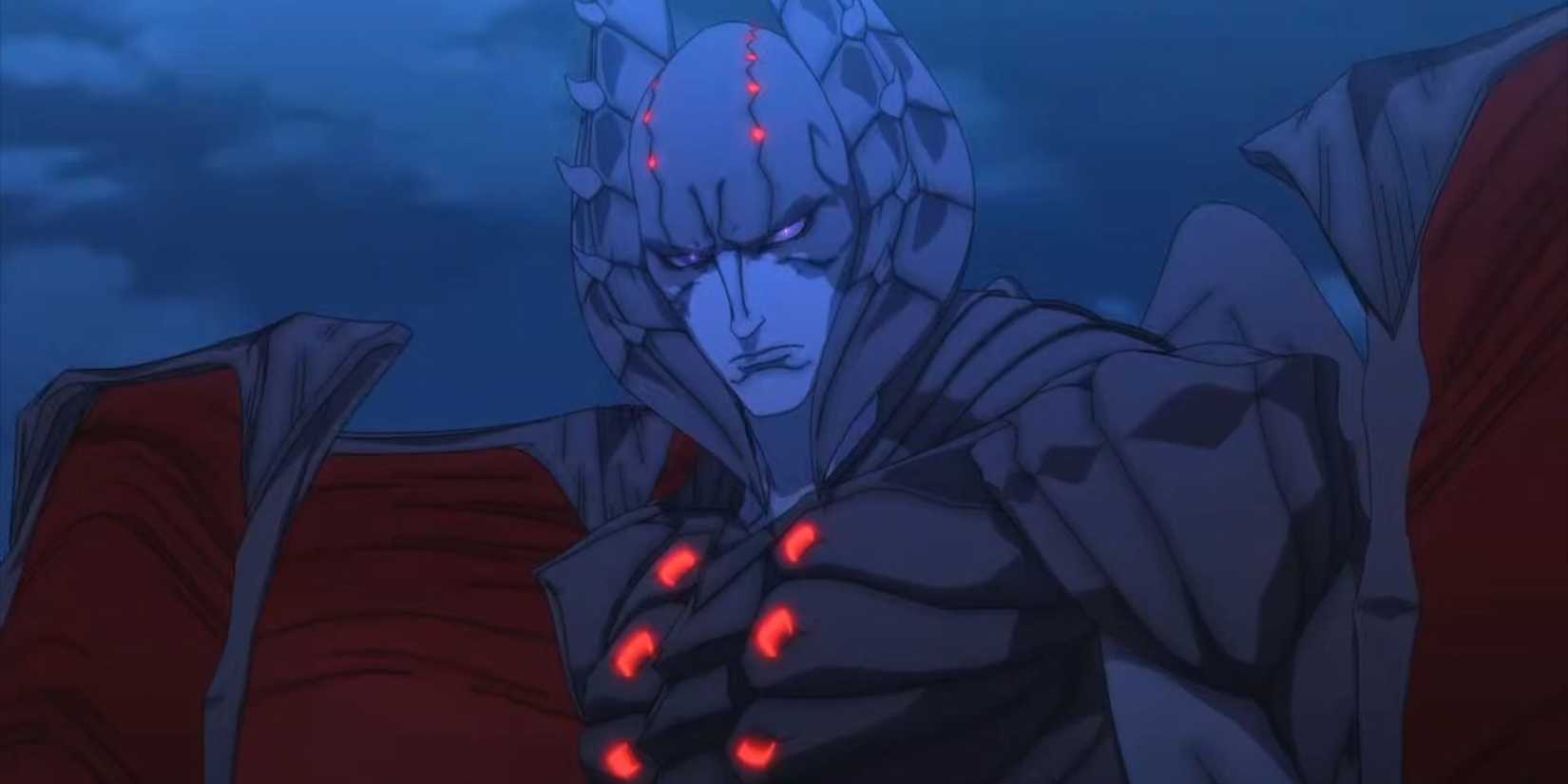 Cavaliere Angelo fights Dante in the Devil May Cry show.