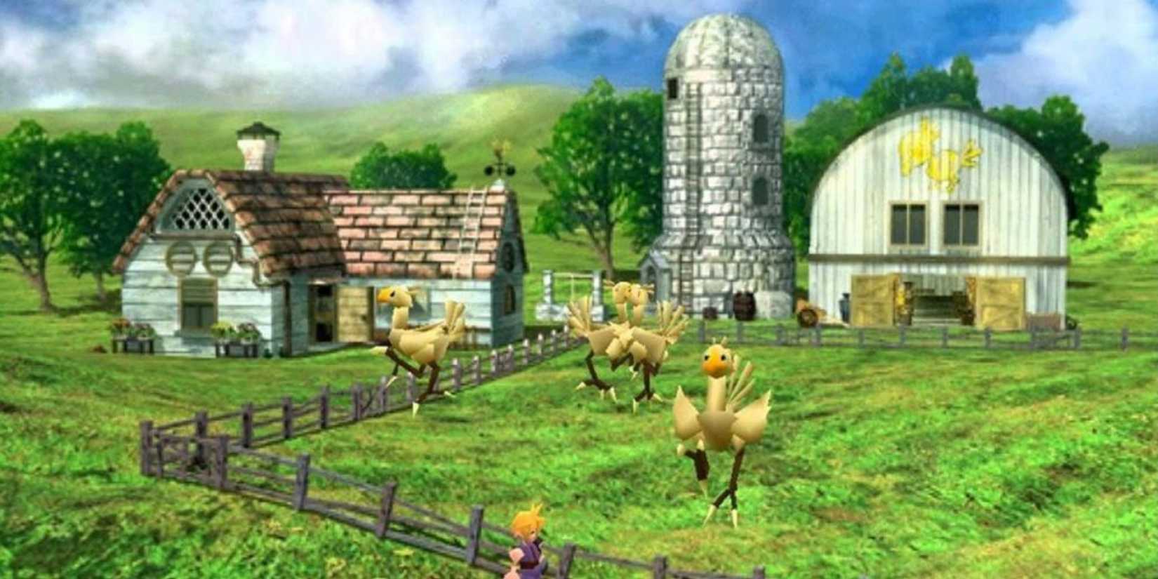 Chocobo breeding farm in Final Fantasy 7