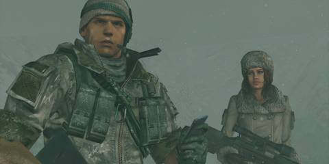 Chris and Jessica in Resident Evil Revelations