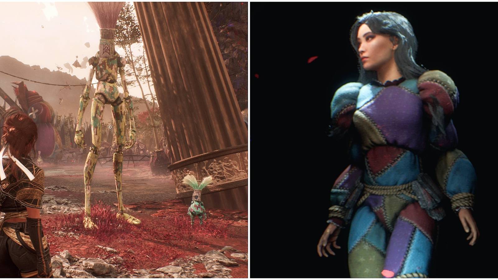 Clair Obscur Expedition 33 Gestral Purumi On A Pillar Gestral Village Quest And Lune Outfit