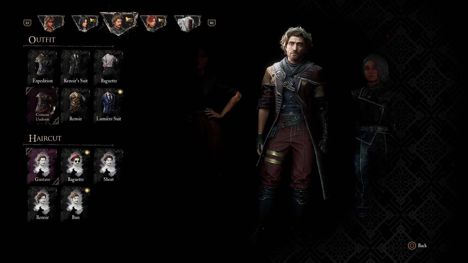 Outfit Crimson Uniform Gustave di Clair Obscur Expedition 33