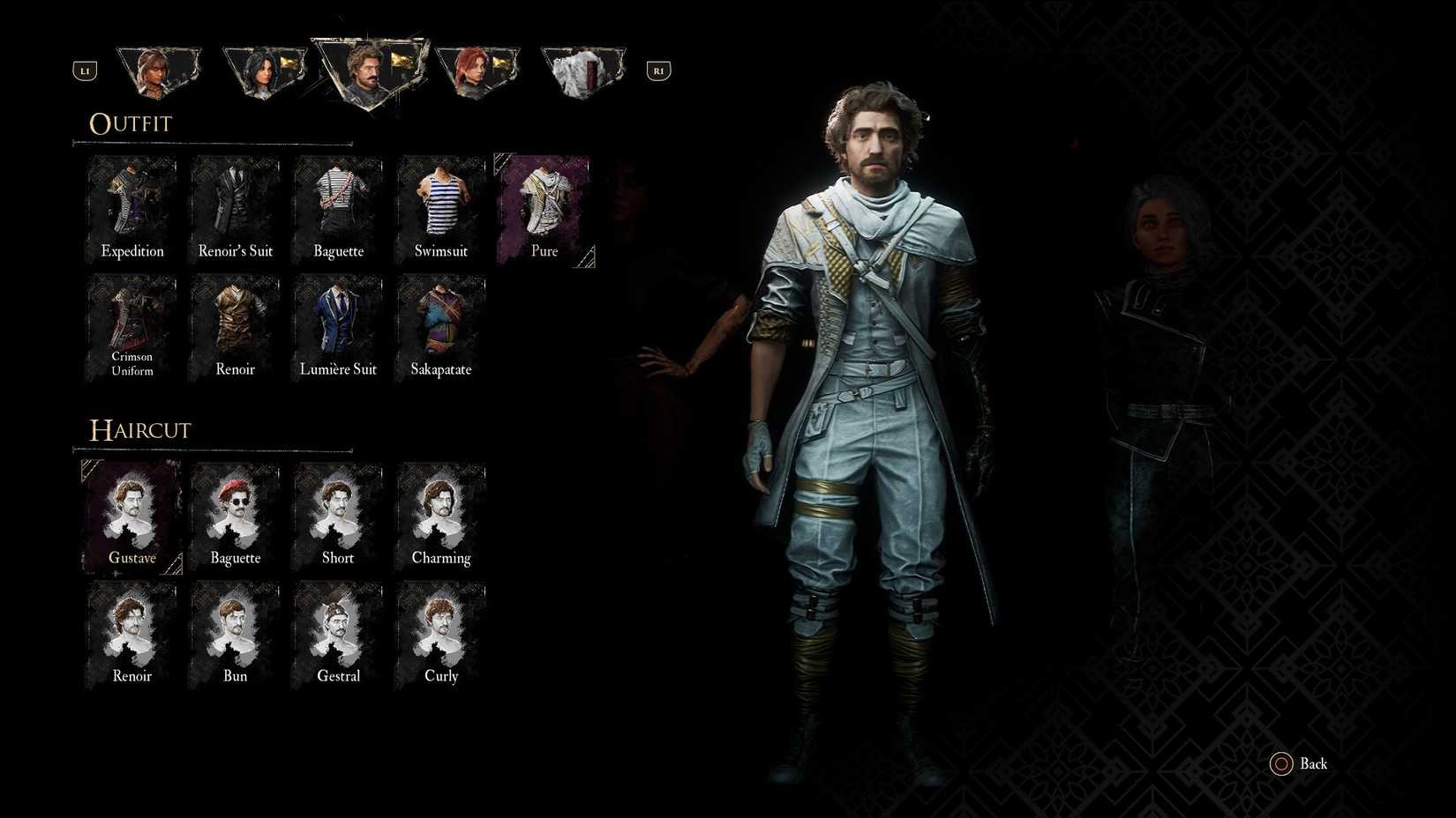 Outfit Pure Gustave di Clair Obscur Expedition 33