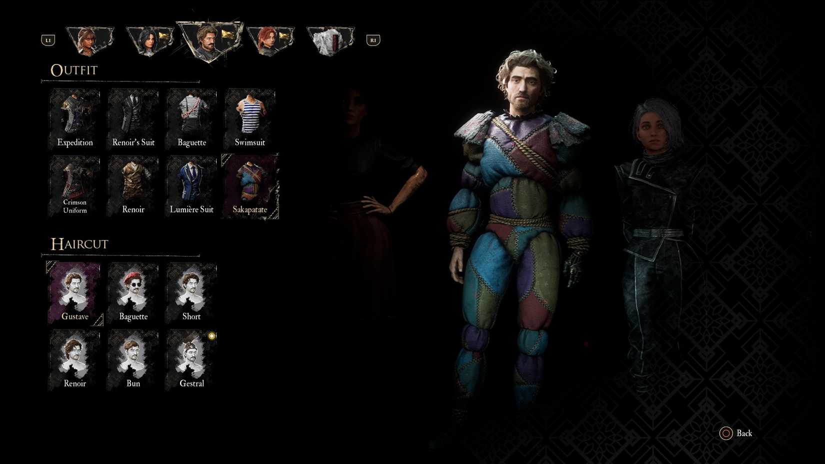 Outfit Sakapatate Gustave di Clair Obscur Expedition 33