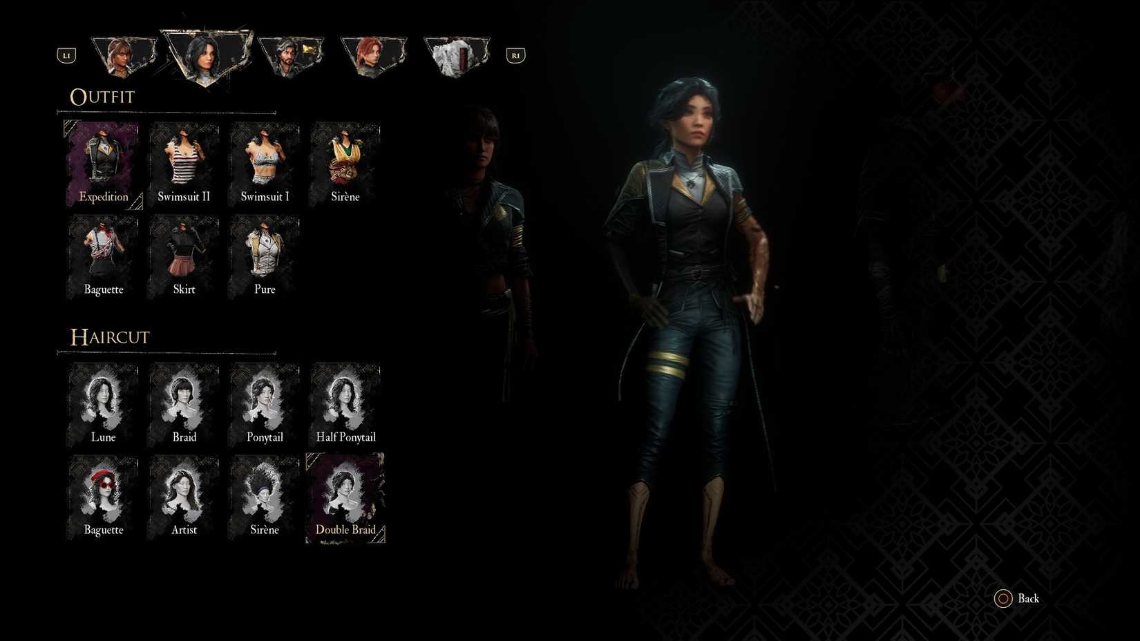 Haircut Double Braid untuk Lune di Clair Obscur Expedition 33